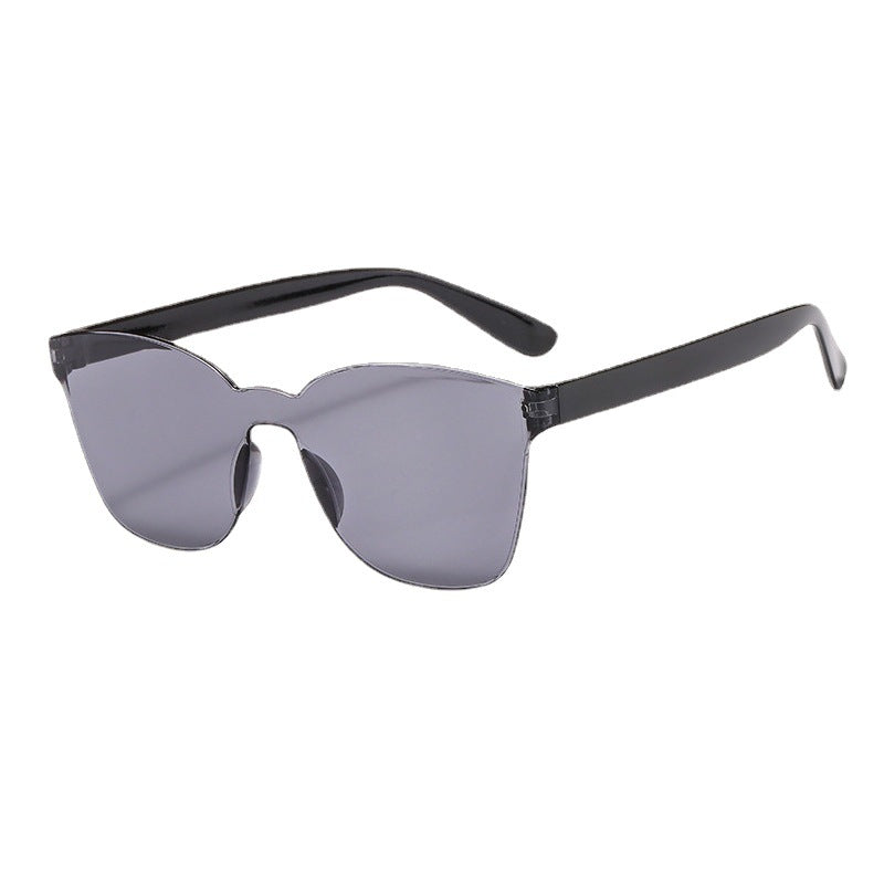 Wholesale PC Candy Color Adult All In One Rimless Sunglasses