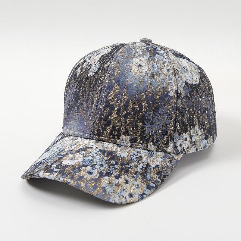Wholesale Cotton Polyester Gold Jacquard Cap