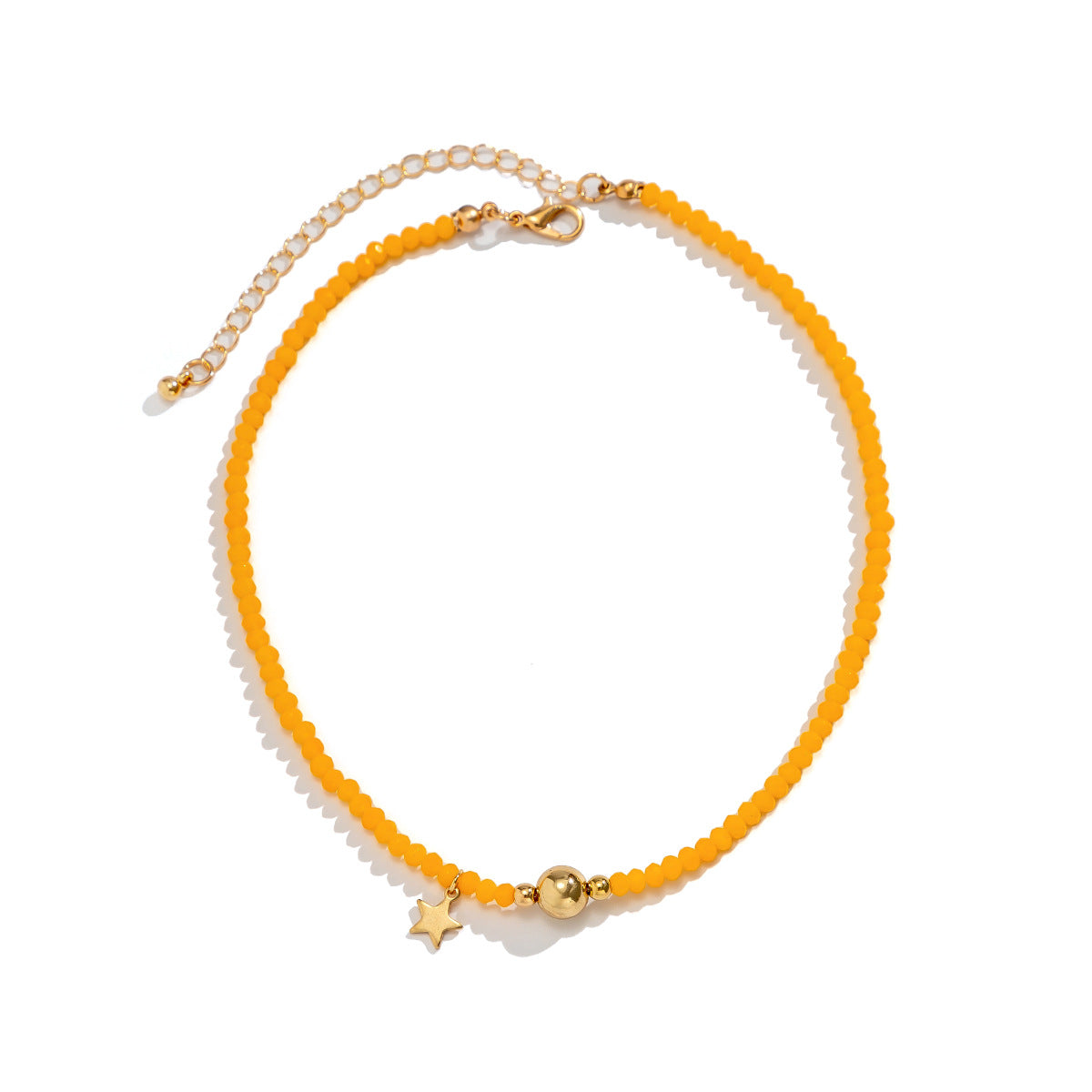 Wholesale Crystal Star Resin Necklace