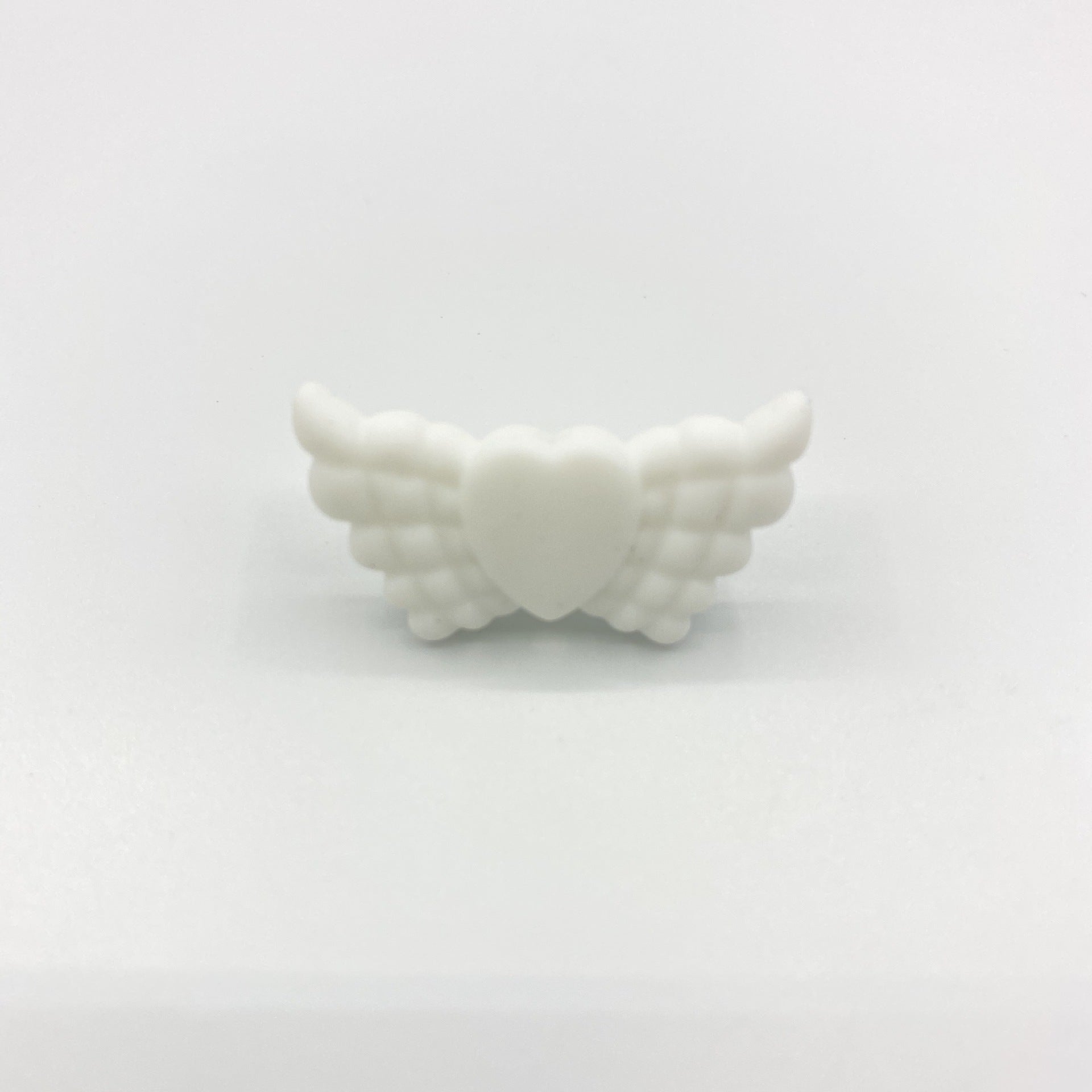 Wholesale 38*19*7.5MM Angel Feather Wings Focal beads Silicone 10pcs