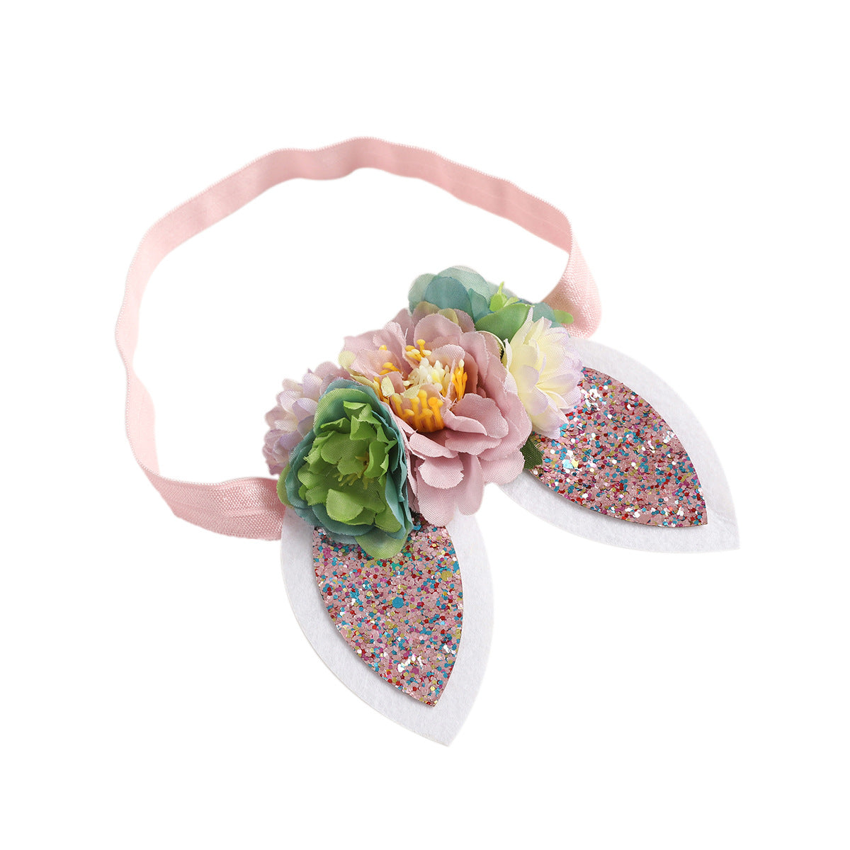 Wholesale Easter Bunny Ears Stretch Hair Tie For Kids