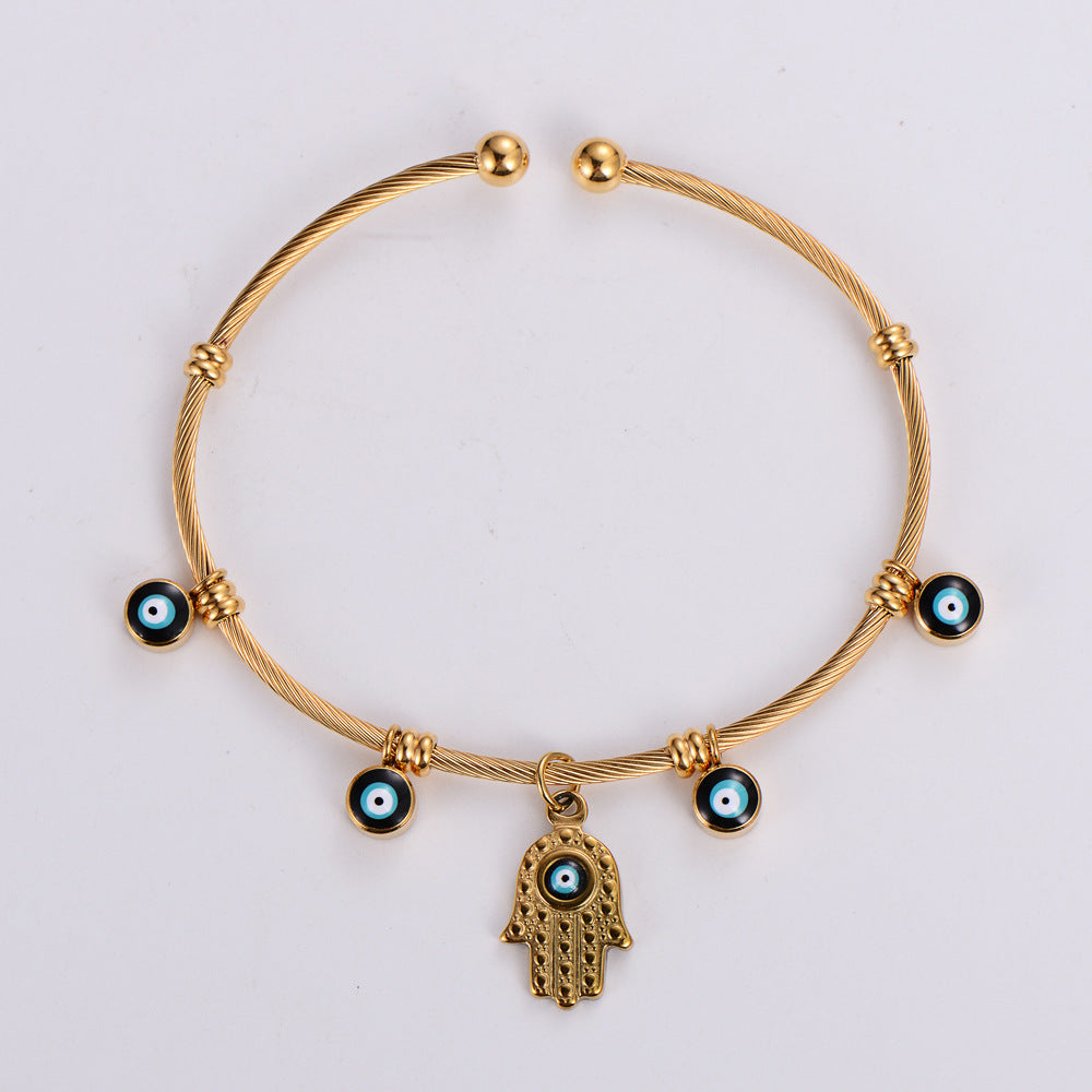 Pulsera De Acero Inoxidable Ojo De Diablo al por mayor