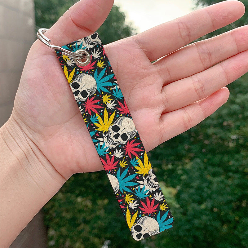 Wholesale Skull PU Keychain Accessories