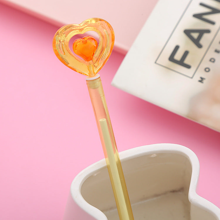 Wholesale Plastic Crystal Heart Ballpoint Pen