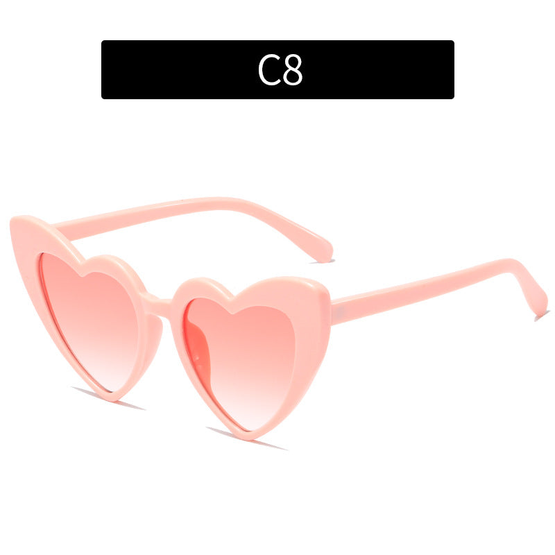 Wholesale Multicolor Heart Sunglasses AC