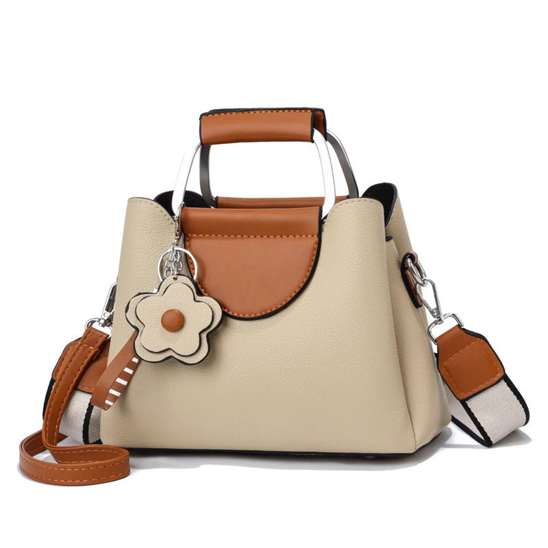 Wholesale PU Solid Color High-quality Large-capacity Shoulder Bag