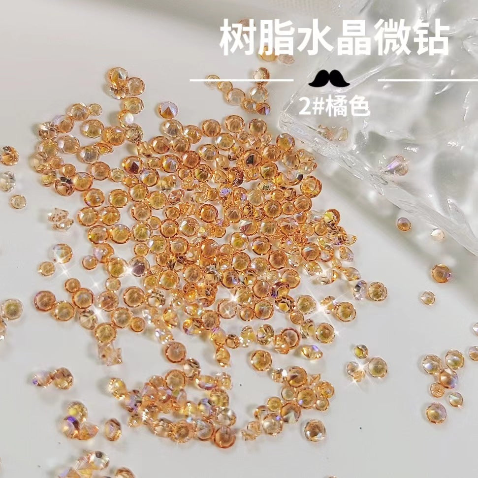 Wholesale Resin Small Diamond Crystal Multi-color Boxed
