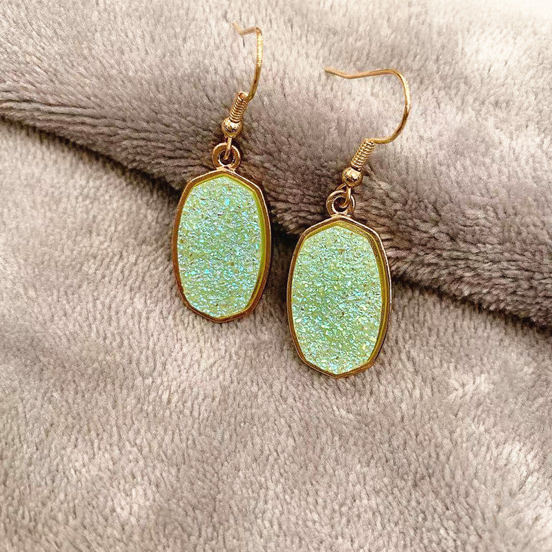 Pendientes De Aleación De Dientes De Resina Geométrica al por mayor