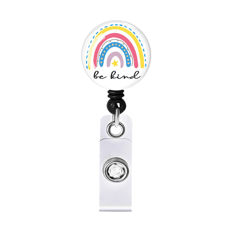 Wholesale Acrylic Rainbow Telescopic Keychain