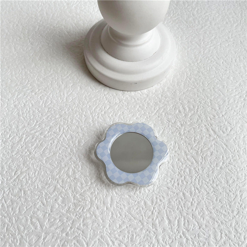 Venta al por mayor Flower Mirror Acrílico Airbag Soporte para teléfono móvil