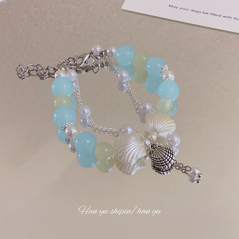 Brazalete de borla del viento antiguo de cuentas por cuentas al por mayor