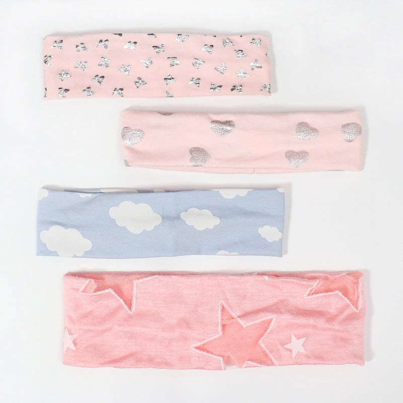 Wholesale Cartoon Headband Printed Hollow Fabric Headband