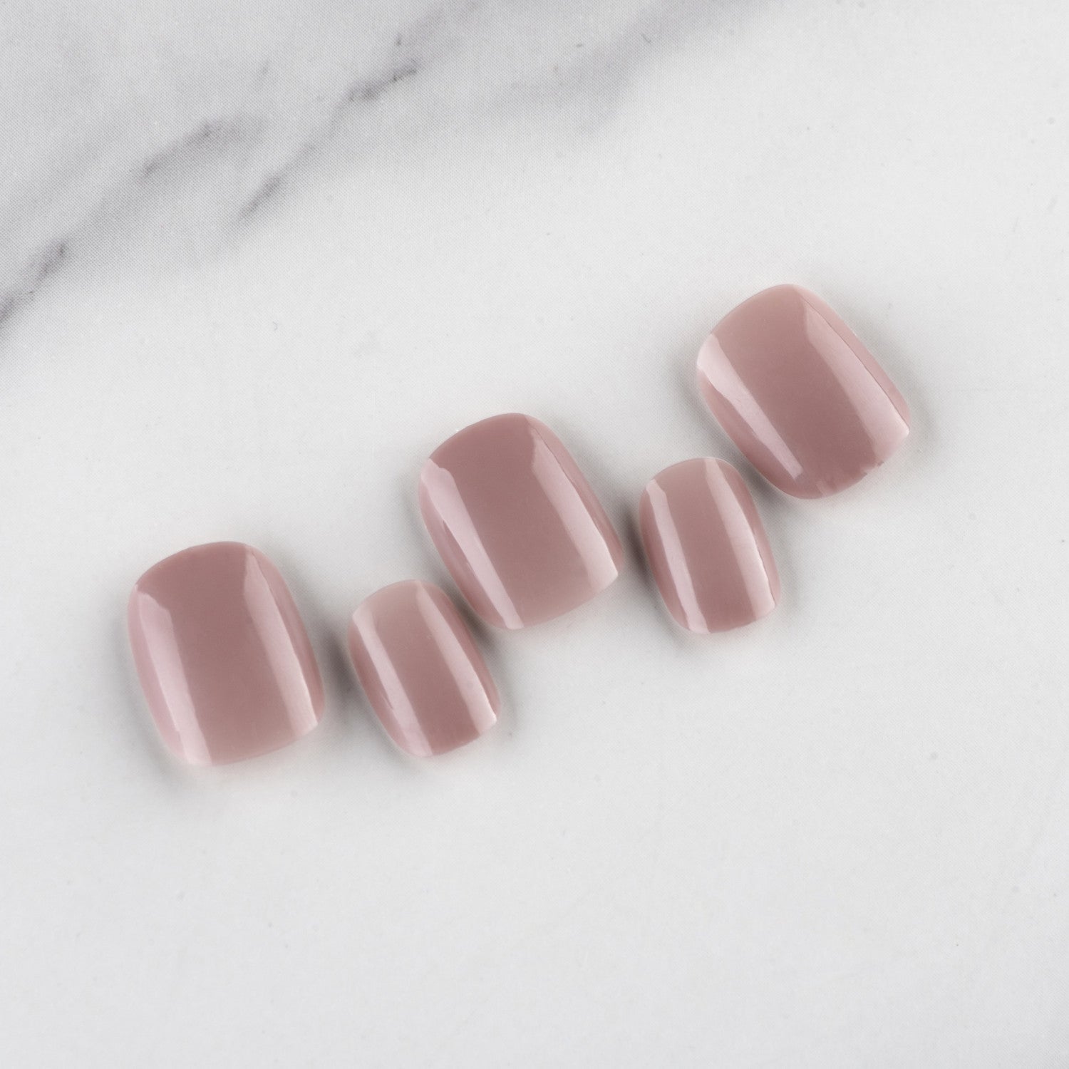 Wholesale Short Glossy Plastic Nail Stickers