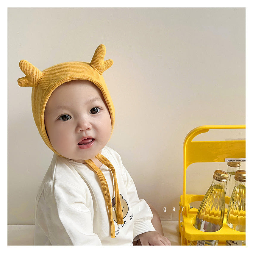 Wholesale Cotton Baby Ear Protector Autumn Winter Boneless Hat