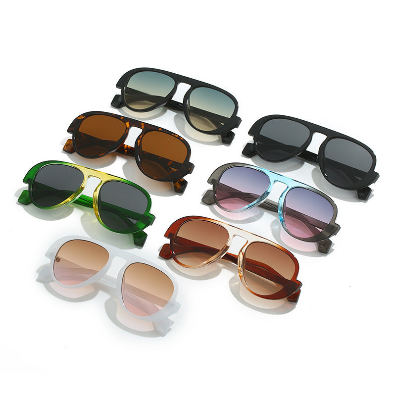 Wholesale PC Simple Contrast Color Sunglasses