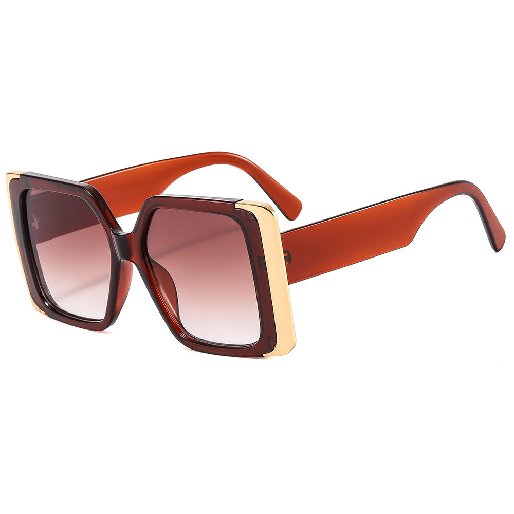 Wholesale Metal Frame Large Frame PC Sunglasses