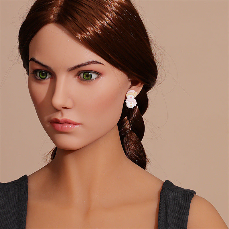 Wholesale Cute Animals Cartoon Flocking Earrings