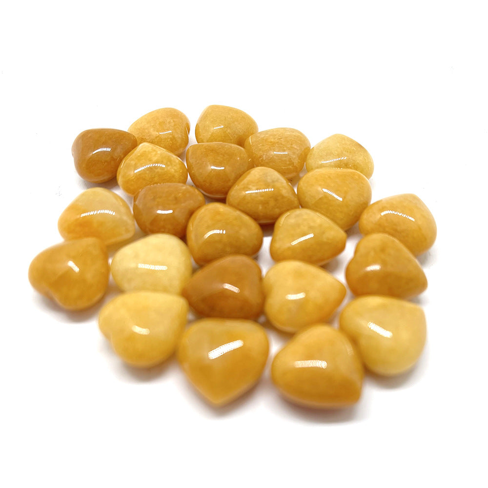 Wholesale 50PCS 15*15*9mm Small Heart Natural Stone Beads