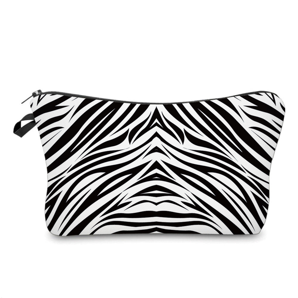 Wholesale Polyester Cow Print Animal Print Cosmetic Bag