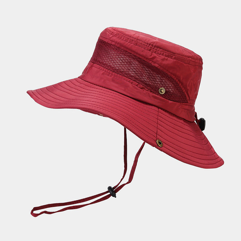 Wholesale Polyester Mesh Sunshade Fisherman Hat