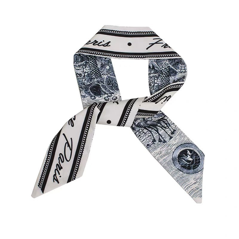 Bufanda de seda vintage al por mayor Banda para el cabello Gomas para el cabello de tela