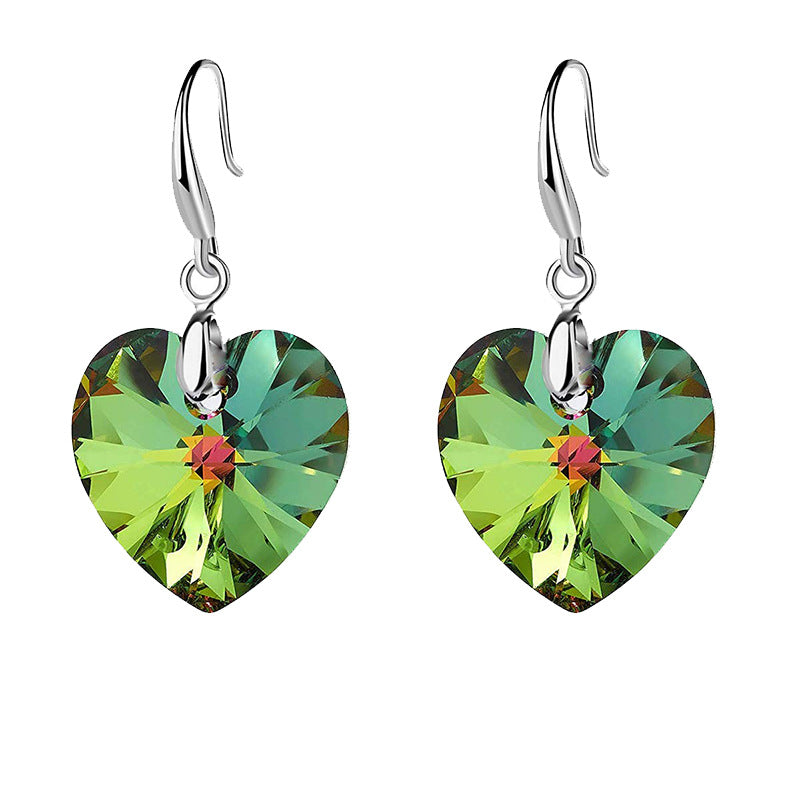 Wholesale Ocean Star Heart Glass Earrings