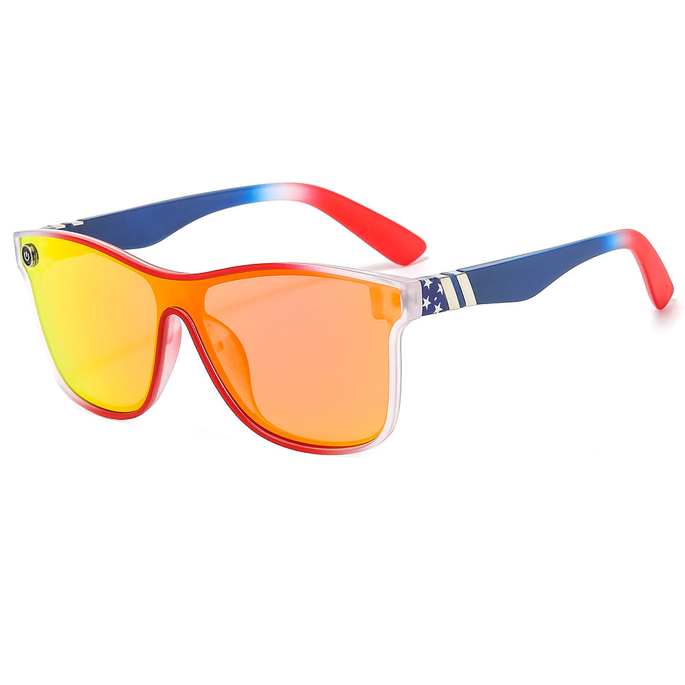 Wholesale PC Real Film One-piece UV Protection Cycling Sunglasses