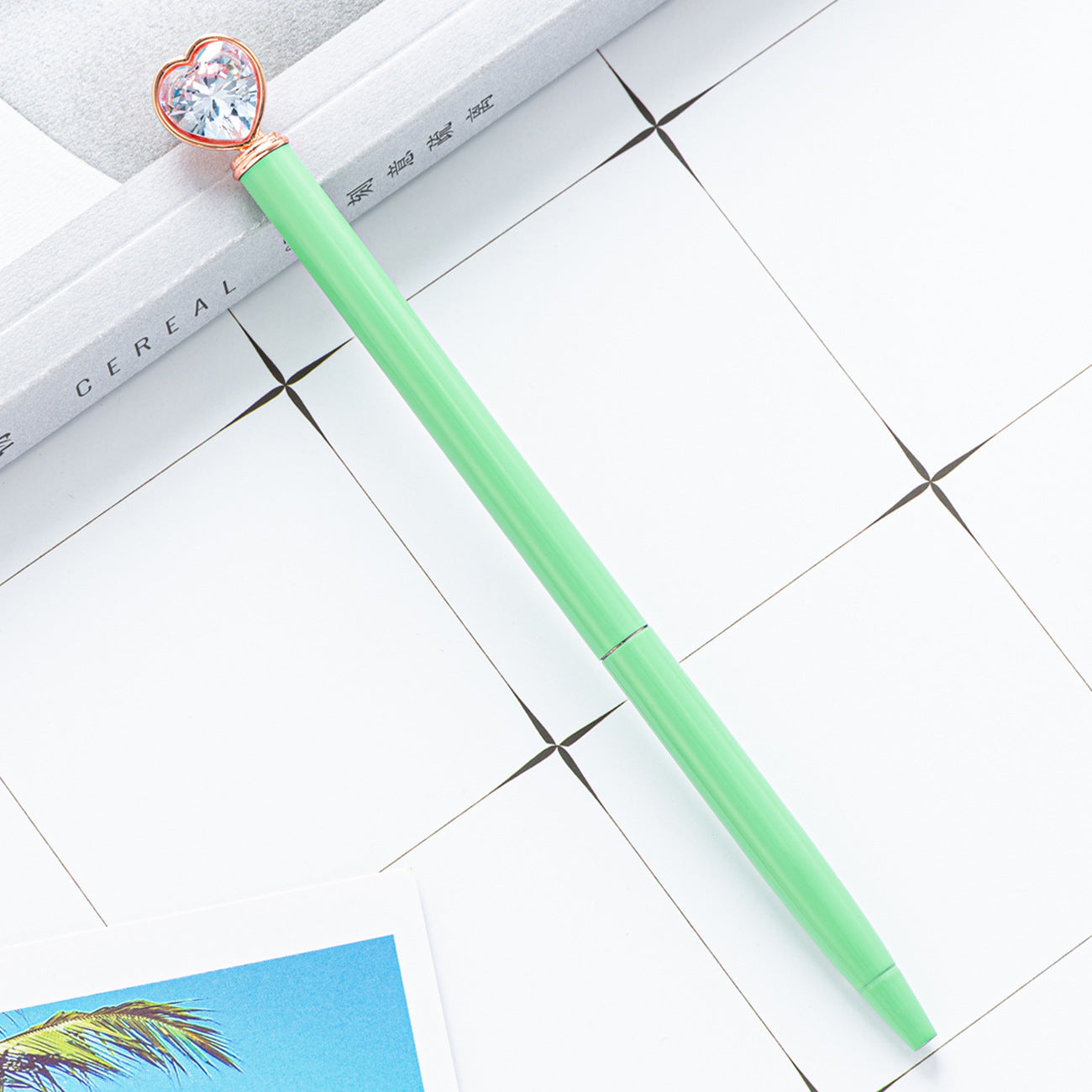 Bolígrafo De Metal Con Diamante De Corazón al por mayor