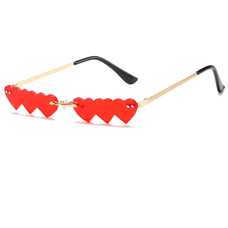 Wholesale Frameless Heart PC Sunglasses