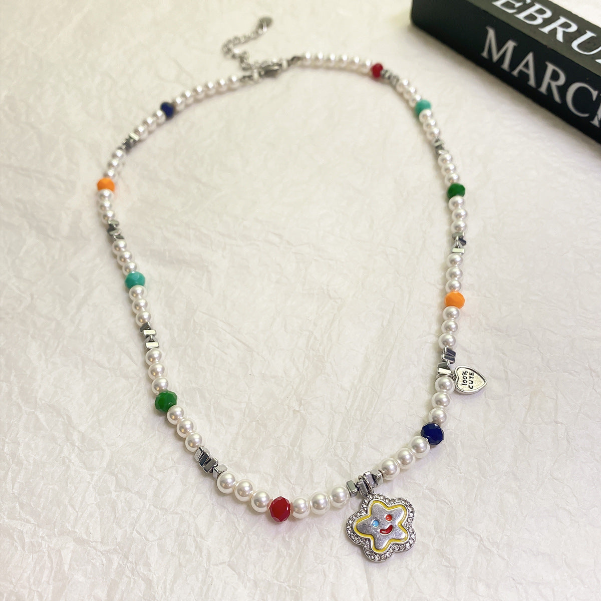 Wholesale Bronze Star Pearl Necklace