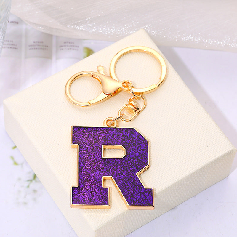 Wholesale Creative Alloy Jewelry 26 English Alphabet Keychain