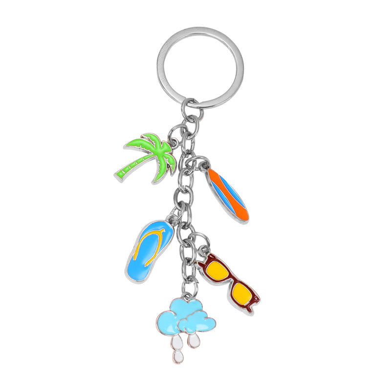 Wholesale Beach Ocean Series Zinc Alloy Key Chain