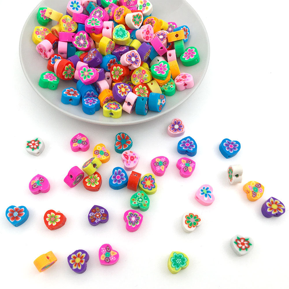 Wholesale 100PCS/Pack Fruit Soft Pottery Beads 9mm Bracelet Accessories