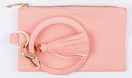 Wholesale PU Leopard Sunflower Coin Purse Wrist Keychain