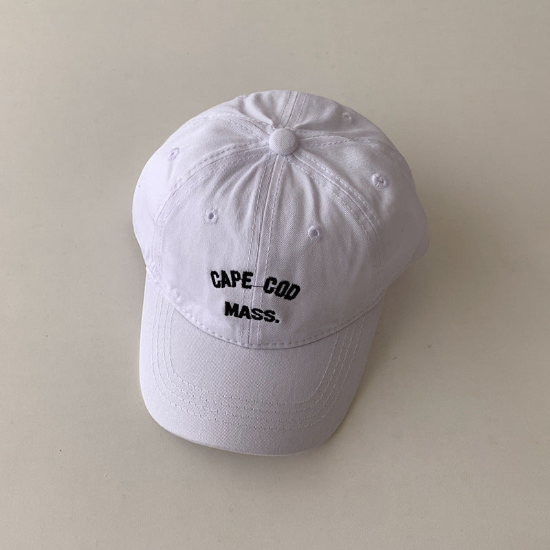 Gorra de béisbol de algodón puro con sombrilla y protector solar para niños al por mayor