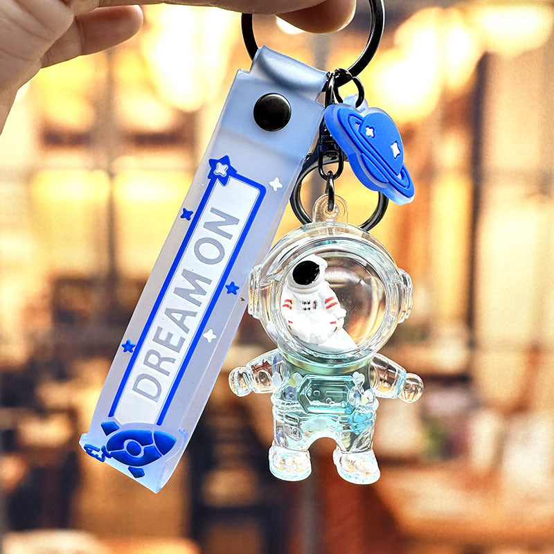 Wholesale Astronaut Quicksand Bottles Plastic Keychains