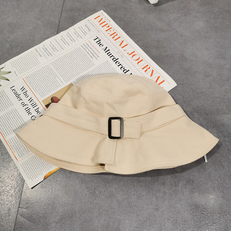 Wholesale Cotton Polyester Irregular Rectangular Buckle Fisherman Hat