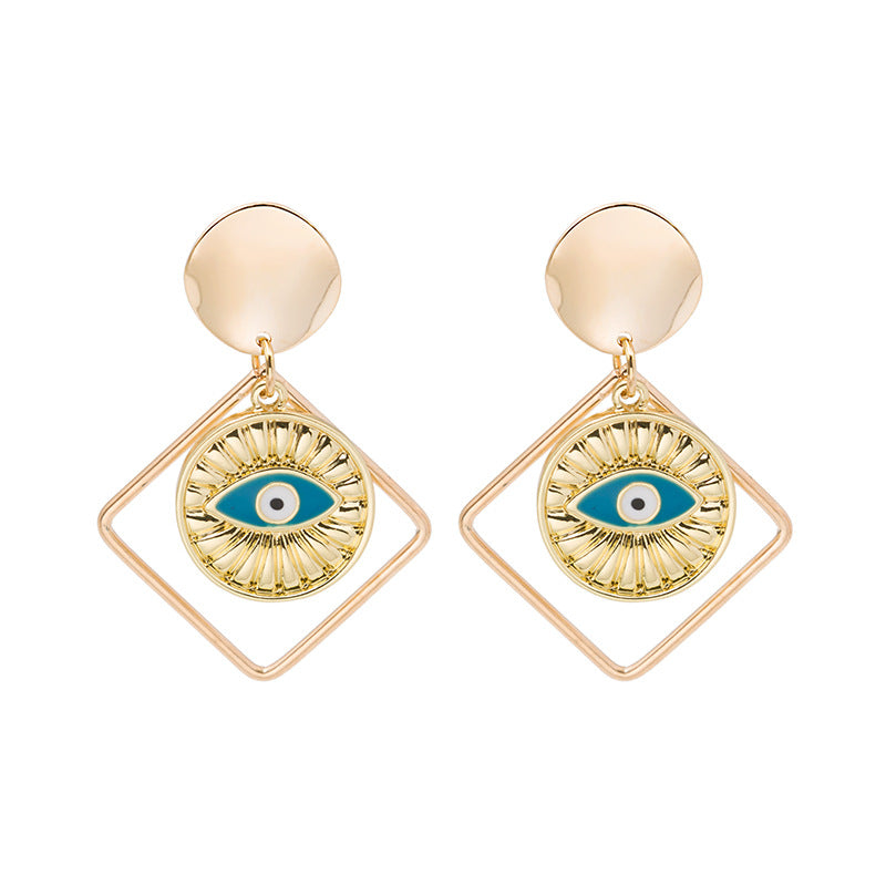 Wholesale Demon Eye Vintage Alloy Earrings