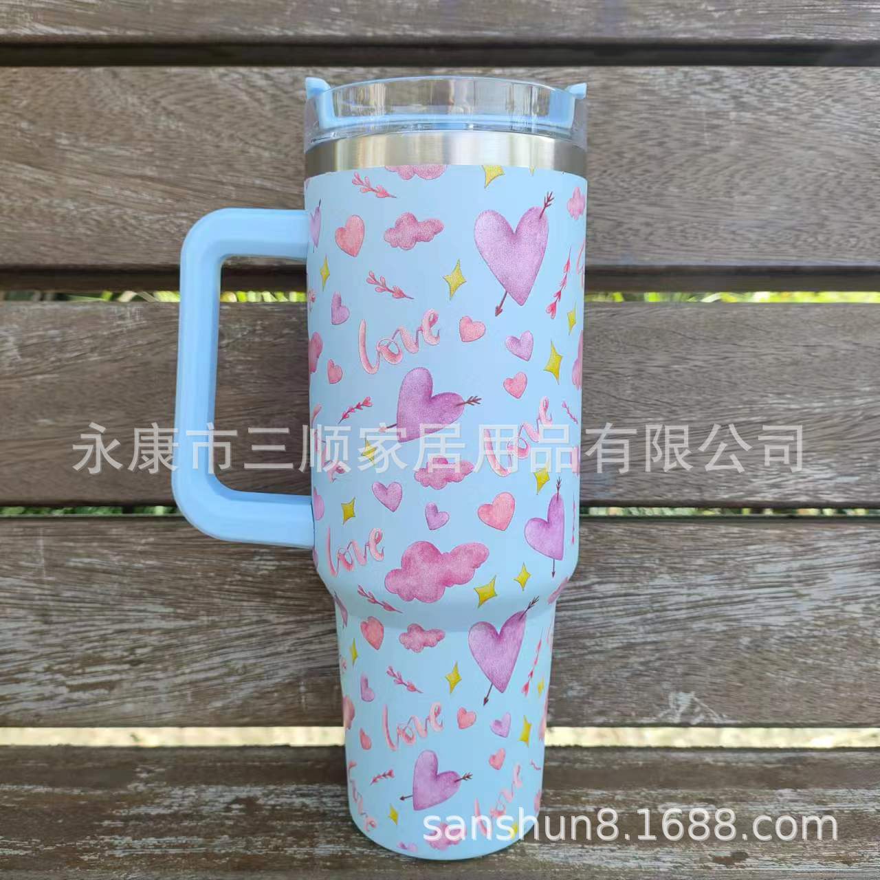 Wholesale Tumbler Double-layer Stainless Steel Valentine's Day Insulated Cup Ice Bullies Cup
