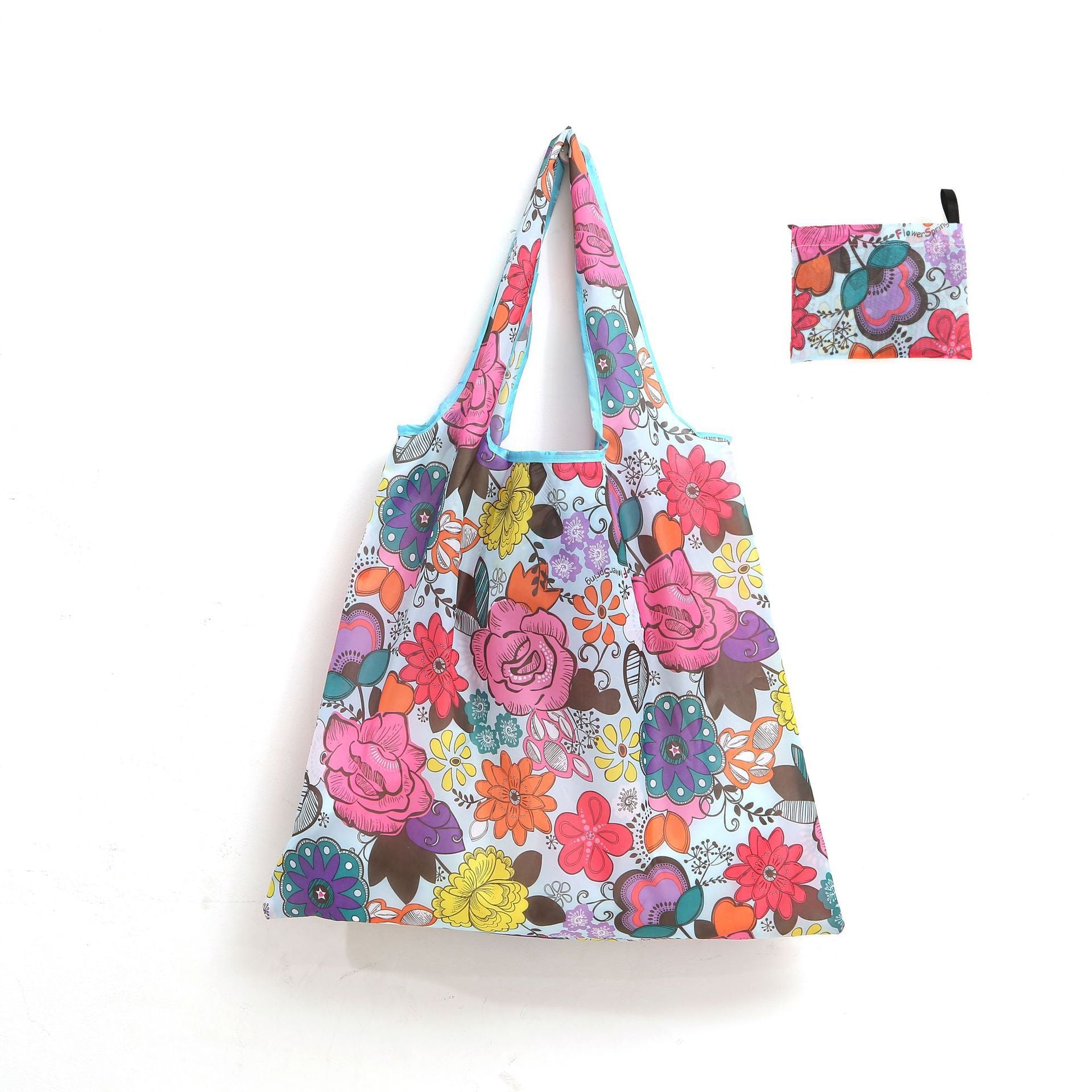 Wholesale Polyester Foldable Large Capacity Reusable Shopping Bag