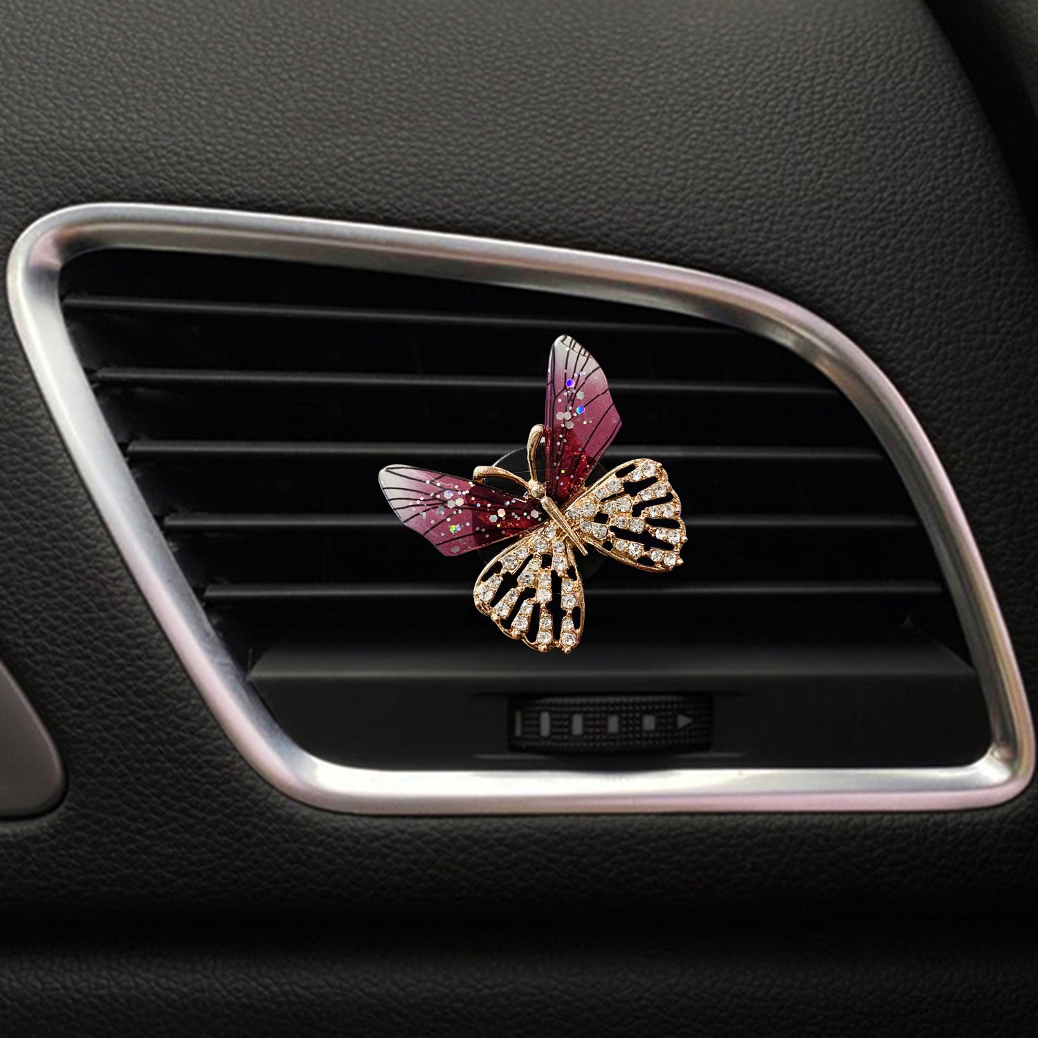 Clip al por mayor de la decoración del perfume del coche de la libélula de la mariposa del metal