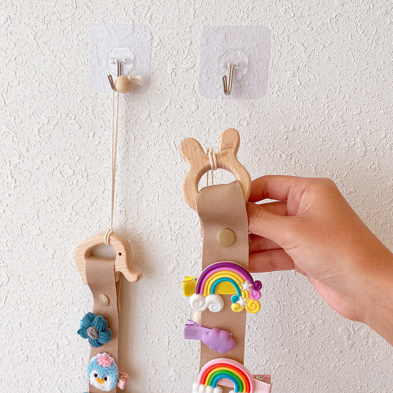 Venta al por mayor de cuero para colgar en la pared, barra colgante, accesorios para el cabello, cuerda de almacenamiento