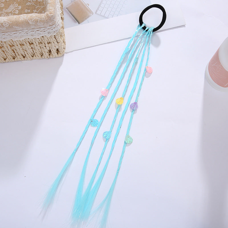 Venta al por mayor Coloridas Pelucas Tela Cabello Scrunchies