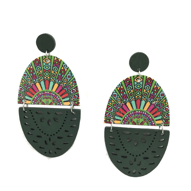 Wholesale Vintage Cotton Wood Earrings