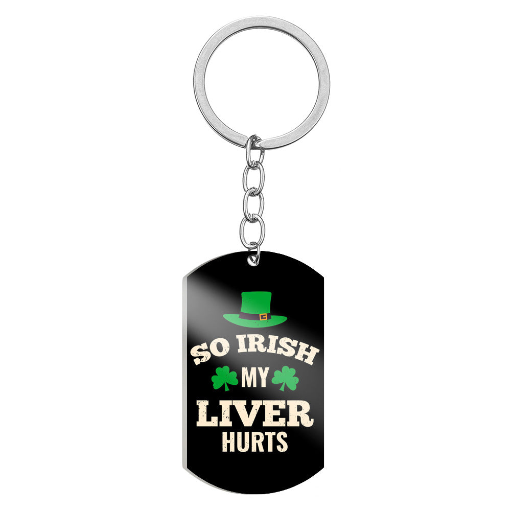 Wholesale Stainless Steel Four Leaf Clover Keychain