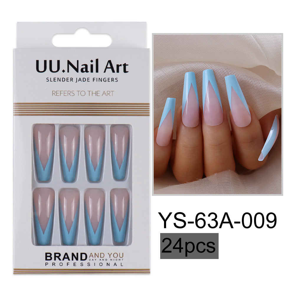 Parches de mejora de las uñas de estilo francés de plástico al por mayor