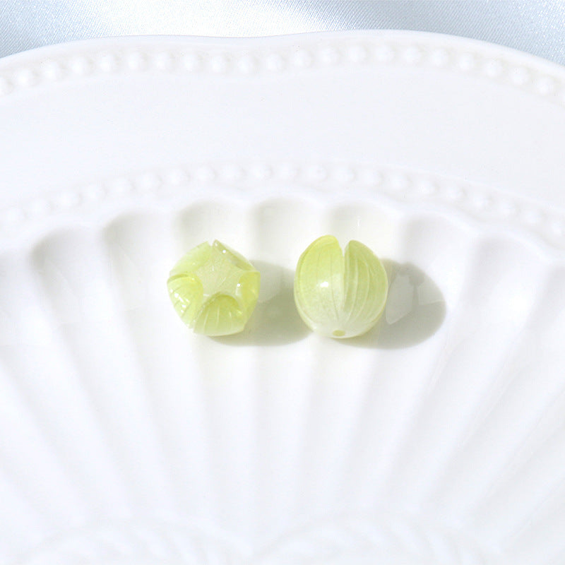 Tulipán al por mayor Tulipán Noche Ligera Estrina Posto Flores Materiales hechos a mano Beads