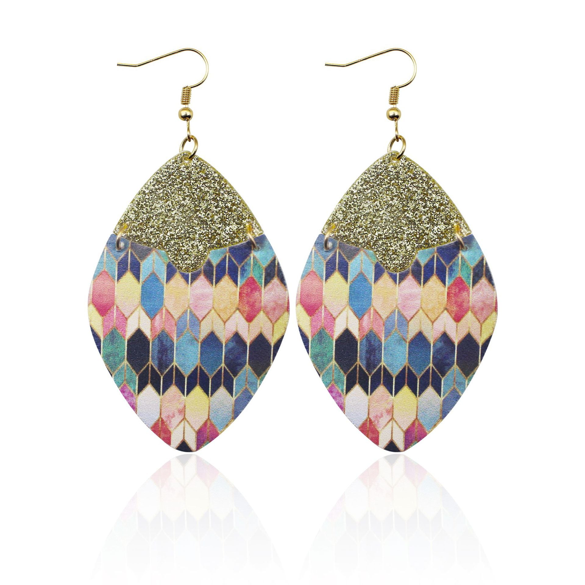 Pendientes De Cuero Tótem Floral Barroco al por mayor