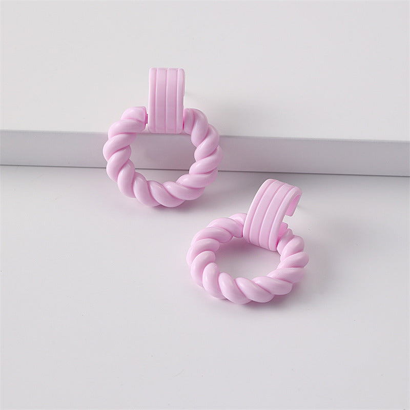Wholesale Jewelry Spray Painted Candy Acrylic Earrings