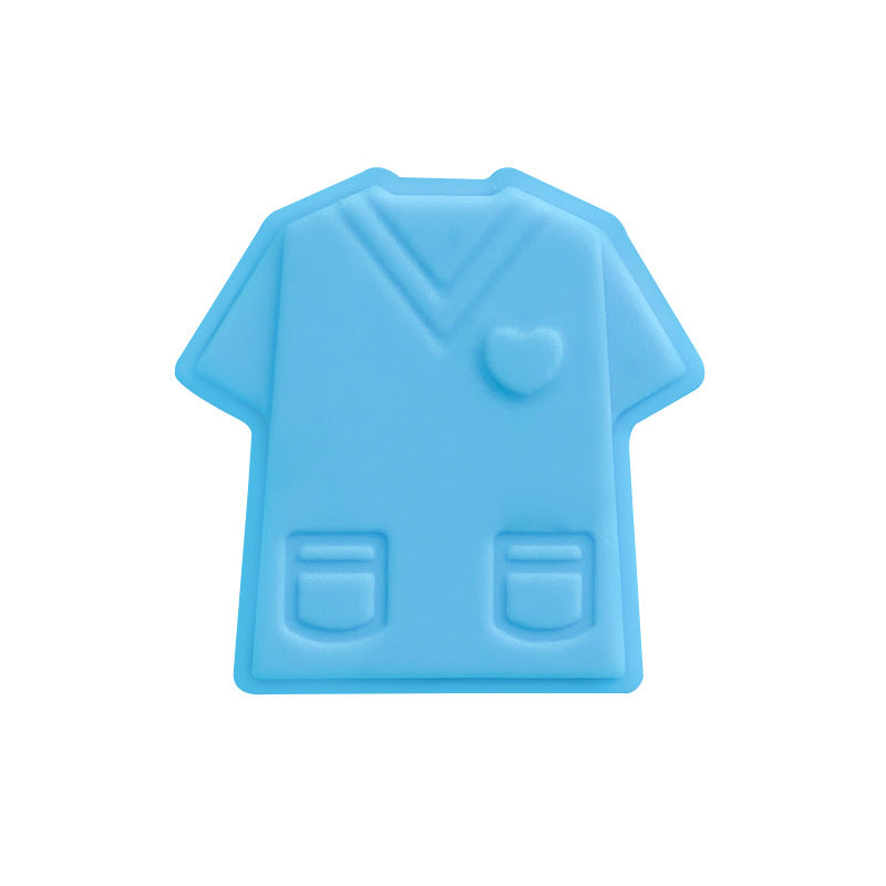 Al por mayor10pcs/paquete 26 × 26 mm cuentas de silicona uniforme de enfermería masculina